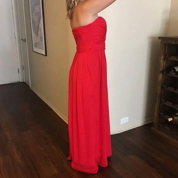 Badgley Mischka Faye Chiffon Gown NWT - Picture 6 of 9